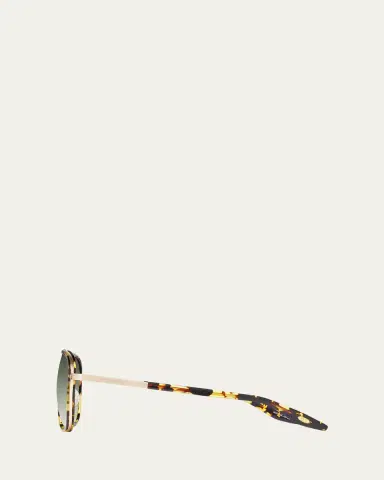 BARTON PERREIRA Cani Titanium Aviator Sunglasses | Thumbnail 3 BARTON PERREIRA Cani Titanium Aviator Sunglasses | Thumbnail 3