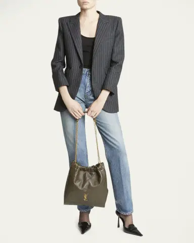 Saint Laurent Jamie 4.3 Pochon YSL Shoulder Bag in Quilted Leather | Thumbnail 6