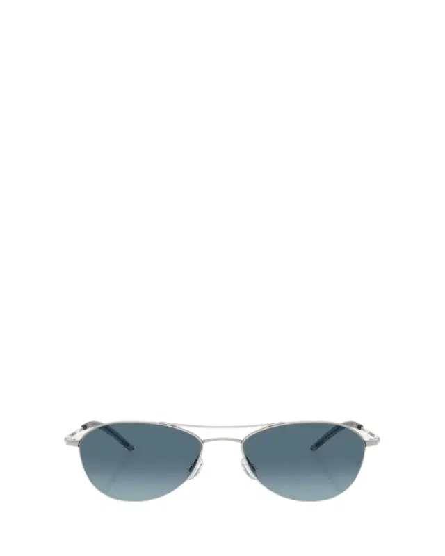 Oliver Peoples Aero II Steel Aviator Sunglasses