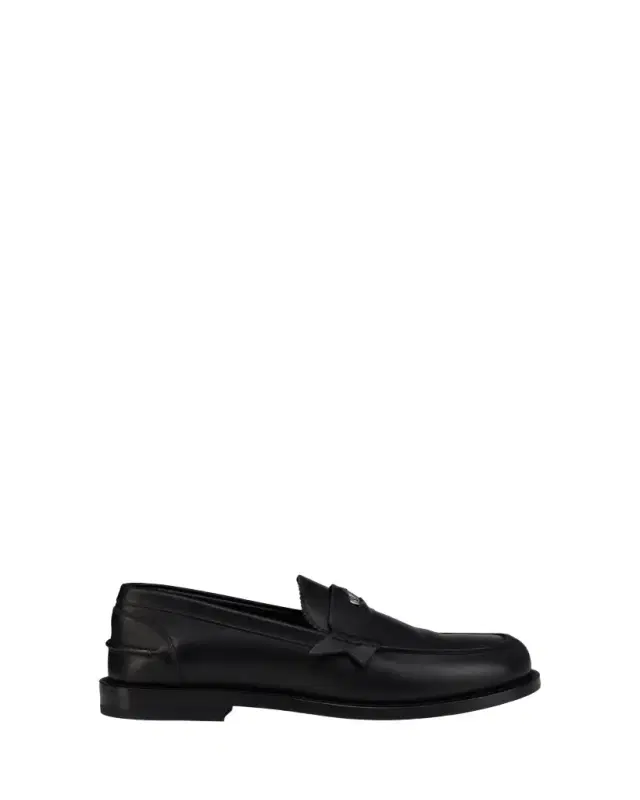 Christian Louboutin x Jaden Smith Men's Plato Leather Red-Sole Penny Loafers