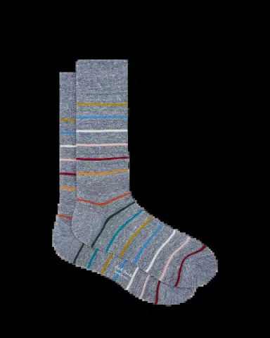 Paul Smith Men's Block Signature Stripe Crew Socks | Thumbnail 2
