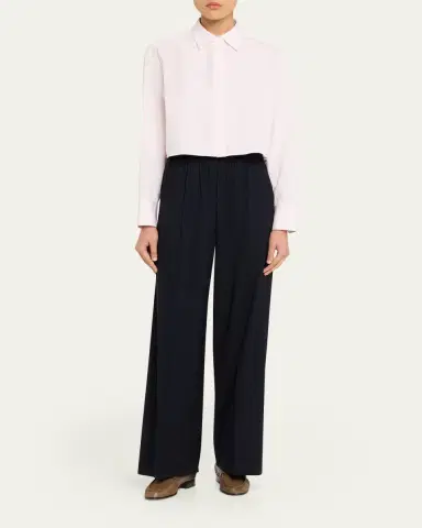 A.L.C. Maude Cropped Cotton Poplin Top | Thumbnail 2 A.L.C. Maude Cropped Cotton Poplin Top | Thumbnail 2
