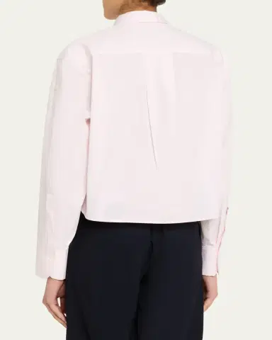 A.L.C. Maude Cropped Cotton Poplin Top | Thumbnail 3 A.L.C. Maude Cropped Cotton Poplin Top | Thumbnail 3