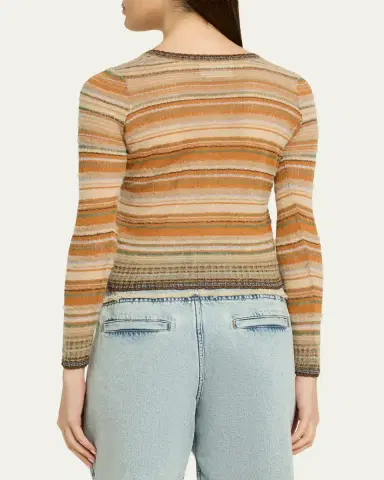 Etoile Isabel Marant Frederica Striped Linen-Blend Top | Thumbnail 3 Etoile Isabel Marant Frederica Striped Linen-Blend Top | Thumbnail 3
