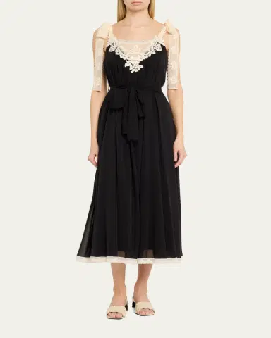 Zimmermann Roselight Lace Slip Midi Dress | Thumbnail 2 Zimmermann Roselight Lace Slip Midi Dress | Thumbnail 2