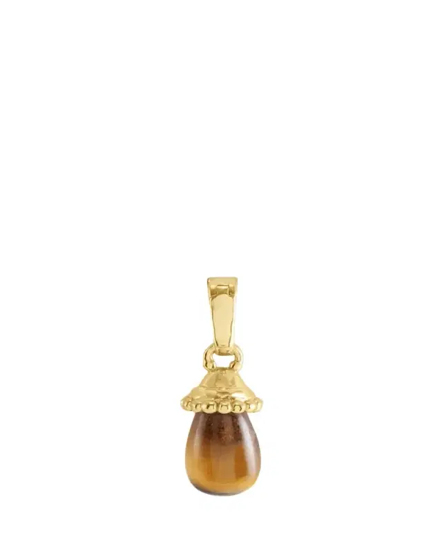 Anabel Aram Jewelry Forza Stone Drop Charm, Tiger's Eye