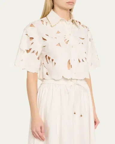 Zimmermann Mahon Embroidered Blouse | Thumbnail 4