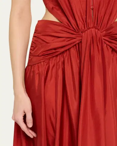 Zimmermann Indra Plunge Halter Maxi Dress | Thumbnail 5
