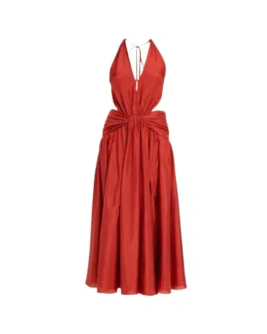 Zimmermann Indra Plunge Halter Maxi Dress | Thumbnail 1