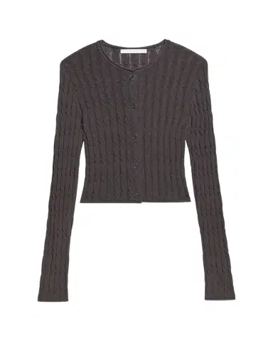 Helmut Lang Cable-Knit Cardigan | Thumbnail 1 Helmut Lang Cable-Knit Cardigan | Thumbnail 1
