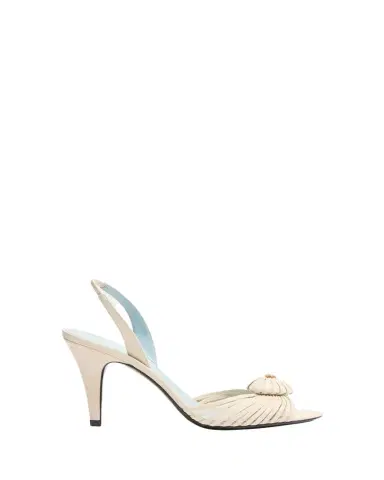 Valentino Garavani 85mm Coeur VLogo Leather Slingback Pumps | Thumbnail 1 Valentino Garavani 85mm Coeur VLogo Leather Slingback Pumps | Thumbnail 1