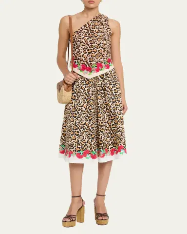 Saloni Madeline Printed One-Shoulder Top | Thumbnail 2 Saloni Madeline Printed One-Shoulder Top | Thumbnail 2