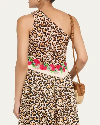 Saloni Madeline Printed One-Shoulder Top | Thumbnail 3 Saloni Madeline Printed One-Shoulder Top | Thumbnail 3