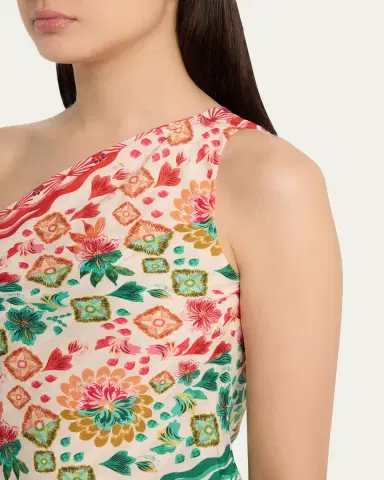 Saloni Madeline Printed One-Shoulder Top | Thumbnail 9 Saloni Madeline Printed One-Shoulder Top | Thumbnail 9