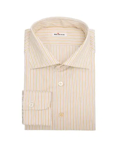 Kiton Men's Multi-Stripe Cotton Dress Shirt | Thumbnail 1