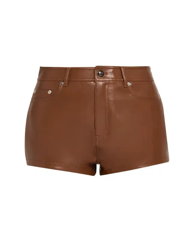 Cinq a Sept Dani Vegan Leather Shorts