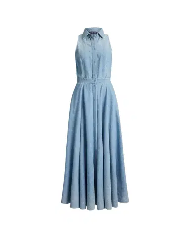 Ralph Lauren Collection Peyten Cotton Denim Day Dress | Thumbnail 1
