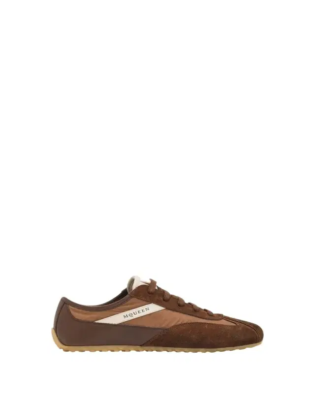 McQueen Boxe Mixed Media Low-Top Sneakers