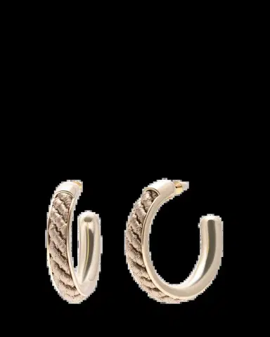 EDDIE BORGO Roebling Hoop Earrings | Thumbnail 2
