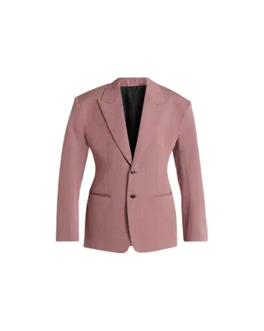 Bottega Veneta Oversized Wool-Linen Single-Breasted Jacket | Thumbnail 1 Bottega Veneta Oversized Wool-Linen Single-Breasted Jacket | Thumbnail 1