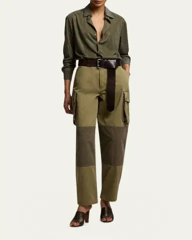 Ralph Lauren Collection Adrien Relaxed Fit Embellished Shirt | Thumbnail 2 Ralph Lauren Collection Adrien Relaxed Fit Embellished Shirt | Thumbnail 2