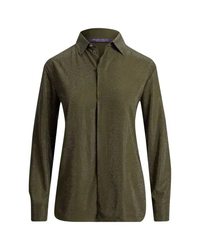 Ralph Lauren Adrien Relaxed Fit Embellished Shirt