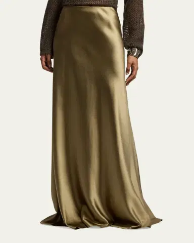 Ralph Lauren Collection Masina Satin Skirt | Thumbnail 4