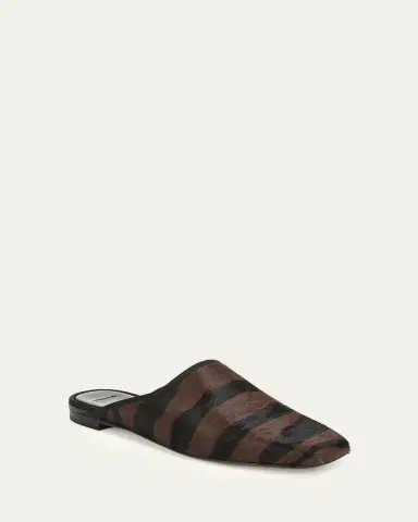 Vince Dakota Zebra Calf Hair Mules | Thumbnail 2