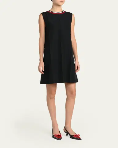 Marni Sleeveless Wool Mini Dress | Thumbnail 4 Marni Sleeveless Wool Mini Dress | Thumbnail 4