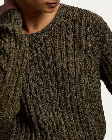 Ralph Lauren Collection Cable-Knit Silk-Cashmere Sweater | Thumbnail 5