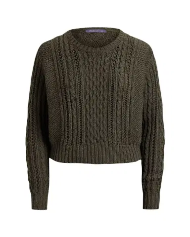 Ralph Lauren Collection Cable-Knit Silk-Cashmere Sweater | Thumbnail 1