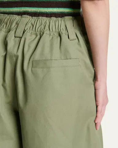 Marni Pleated Canvas Wide-Leg Pants | Thumbnail 5 Marni Pleated Canvas Wide-Leg Pants | Thumbnail 5