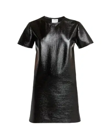Courrèges Shiny Vinyl Short-Sleeve Mini Dress | Thumbnail 1 Courrèges Shiny Vinyl Short-Sleeve Mini Dress | Thumbnail 1