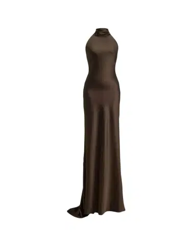 Ralph Lauren Collection Chilton Satin Evening Dress | Thumbnail 1