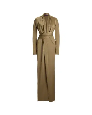 Ralph Lauren Collection Ashten Metallic Jersey Evening Dress | Thumbnail 1 Ralph Lauren Collection Ashten Metallic Jersey Evening Dress | Thumbnail 1