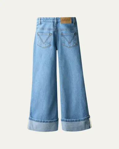 Molo Girl's Aleen Wide-Leg Jeans, Size 4-7 | Thumbnail 2