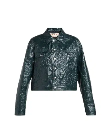 Marni Glossy Crinkled Jacket | Thumbnail 1 Marni Glossy Crinkled Jacket | Thumbnail 1