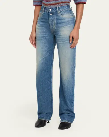 Proenza Schouler Tabetha High-Waisted Straight Jeans | Thumbnail 4 Proenza Schouler Tabetha High-Waisted Straight Jeans | Thumbnail 4