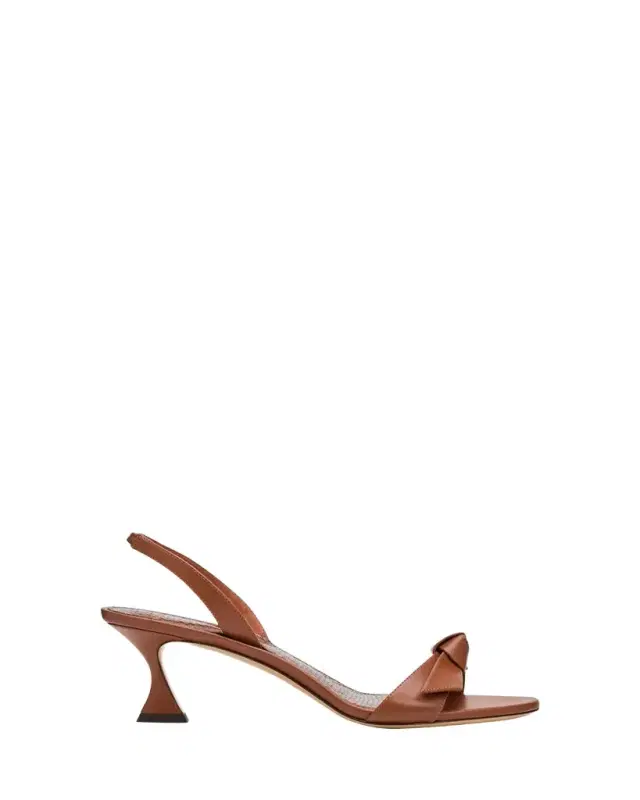 Alexandre Birman 60mm Clarita Leather Slingback Sandals