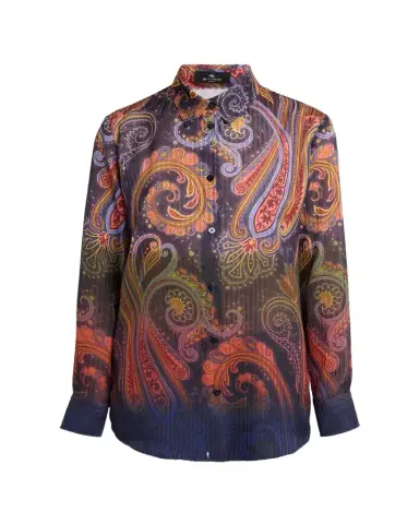 Etro Ombre Paisley-Print Chiffon Button-Down Shirt | Thumbnail 1 Etro Ombre Paisley-Print Chiffon Button-Down Shirt | Thumbnail 1
