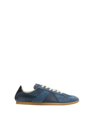 Maison Margiela Replica Mixed Leather Low-Top Sneakers | Thumbnail 1 Maison Margiela Replica Mixed Leather Low-Top Sneakers | Thumbnail 1
