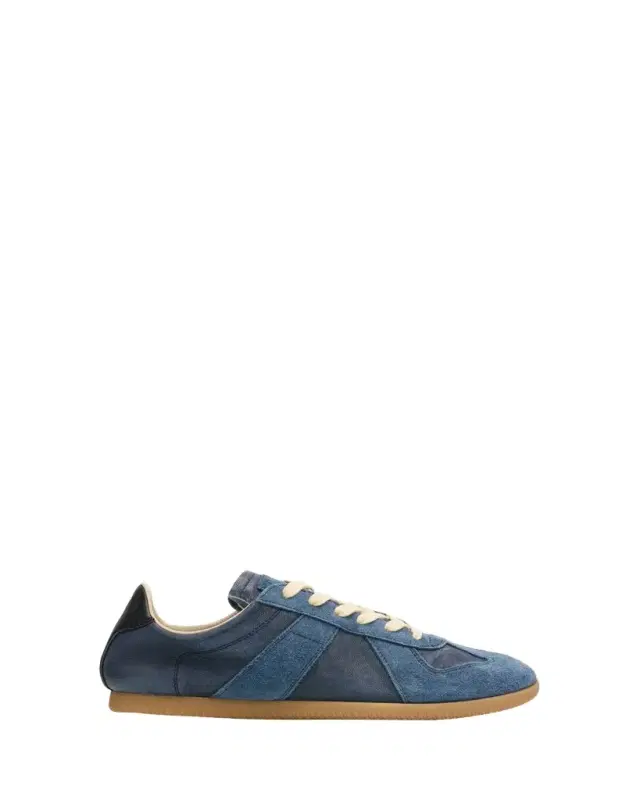 Maison Margiela Replica Mixed Leather Low-Top Sneakers