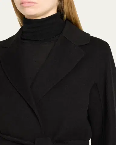 Max Mara Arona 3/4-Sleeve Wool Wrap Coat | Thumbnail 5 Max Mara Arona 3/4-Sleeve Wool Wrap Coat | Thumbnail 5