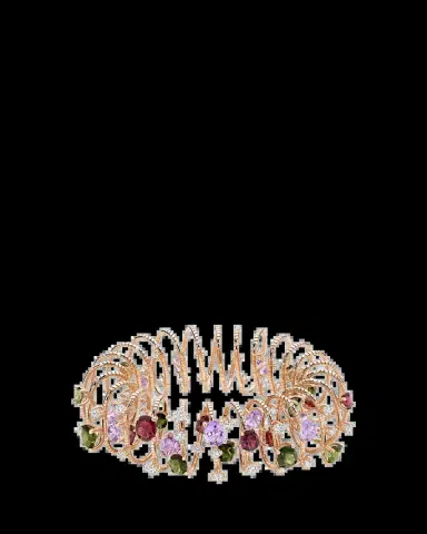 Mattia Cielo 18K Gold and Titanium Coiled Gemstone Bracelet | Thumbnail 2
