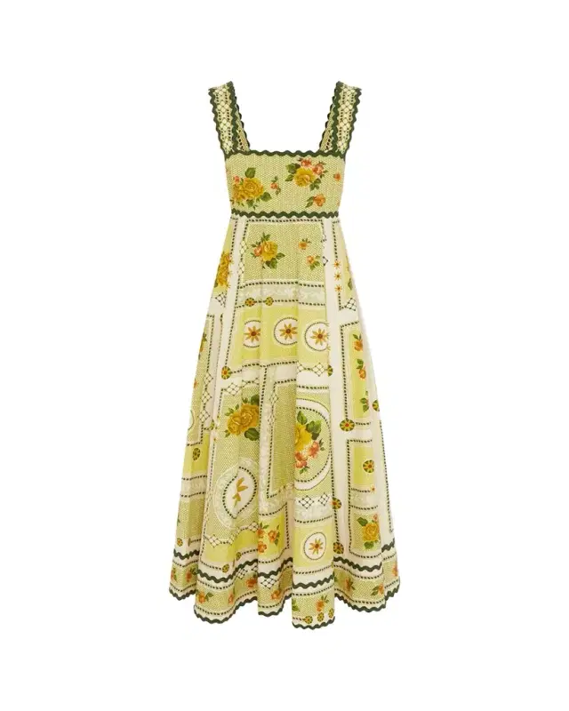 ALÉMAIS Dixie Floral-Print Cotton Poplin Maxi Dress