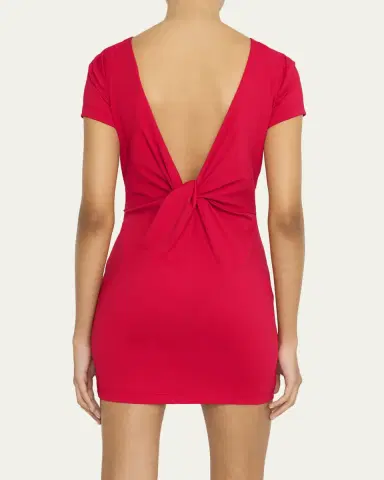 Frame x Alexandra LeClerc The Monaco Mini Dress | Thumbnail 8 Frame x Alexandra LeClerc The Monaco Mini Dress | Thumbnail 8