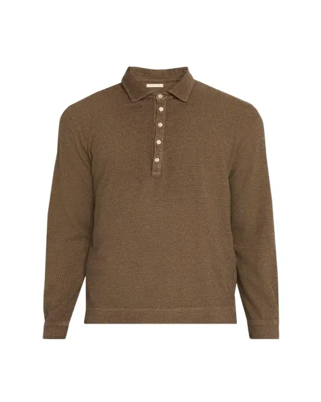 Massimo Alba Men's Raya Cotton-Cashmere Long-Sleeve Polo Shirt
