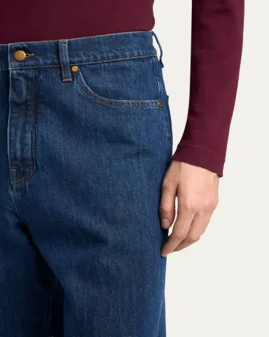 Jil Sander Men's Straight-Leg Denim Trousers | Thumbnail 5