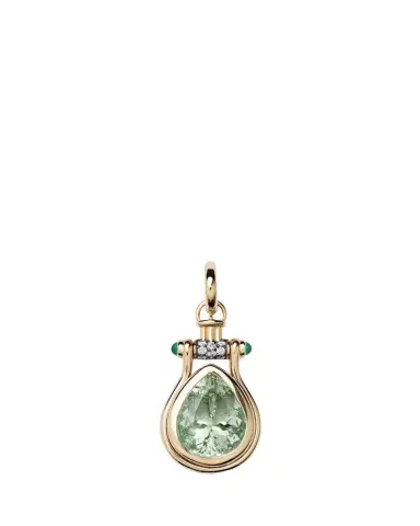 Mason and Books 14K Pendulum Pear Pendant with Prasiolite | Thumbnail 1