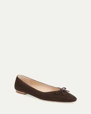 Veronica Beard Cailey Suede Ballerina Flats | Thumbnail 2